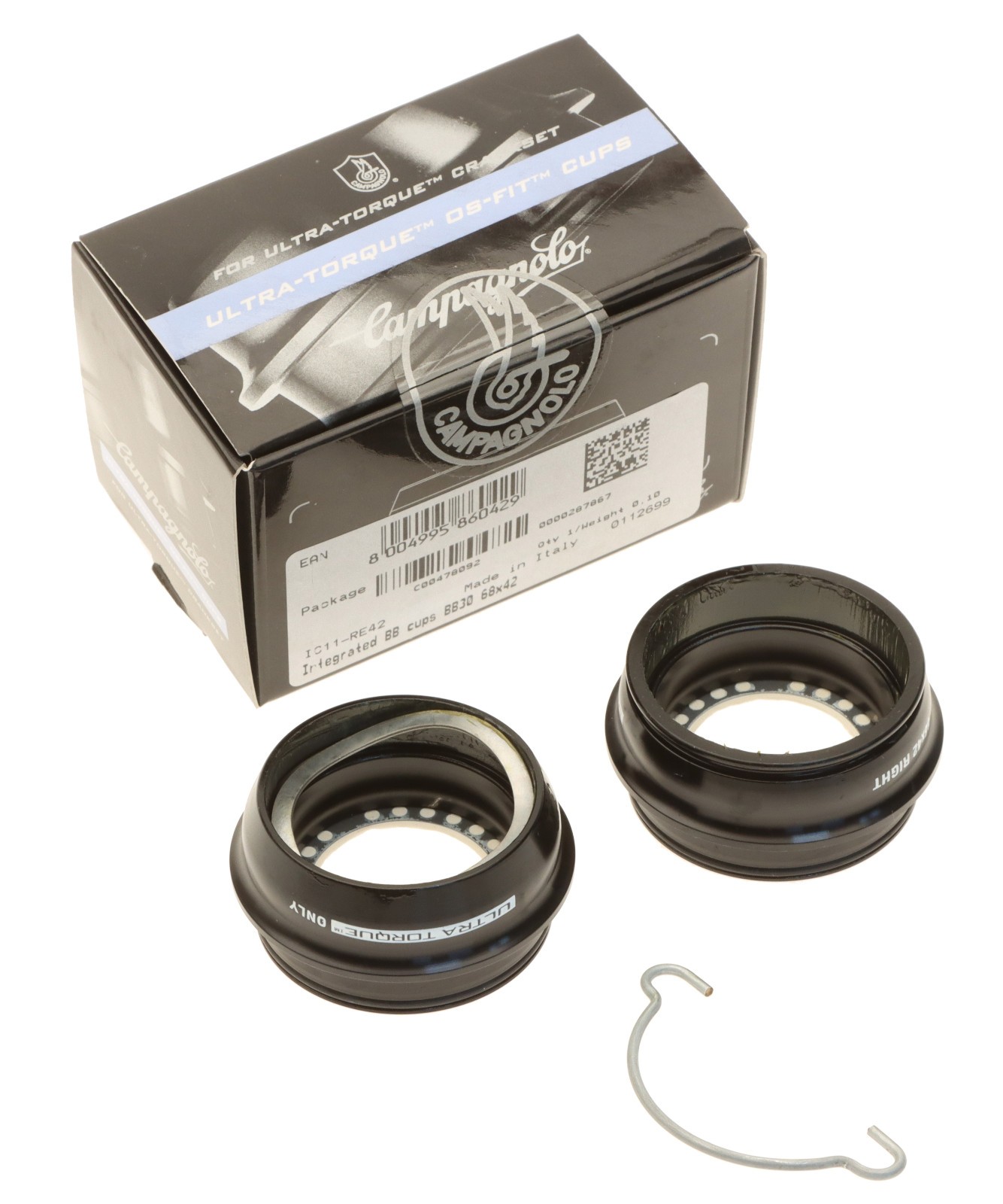 Campagnolo Ultra Torque Integrated Bottom Bracket Cups BB30 IC11-RE42 EPS NEW