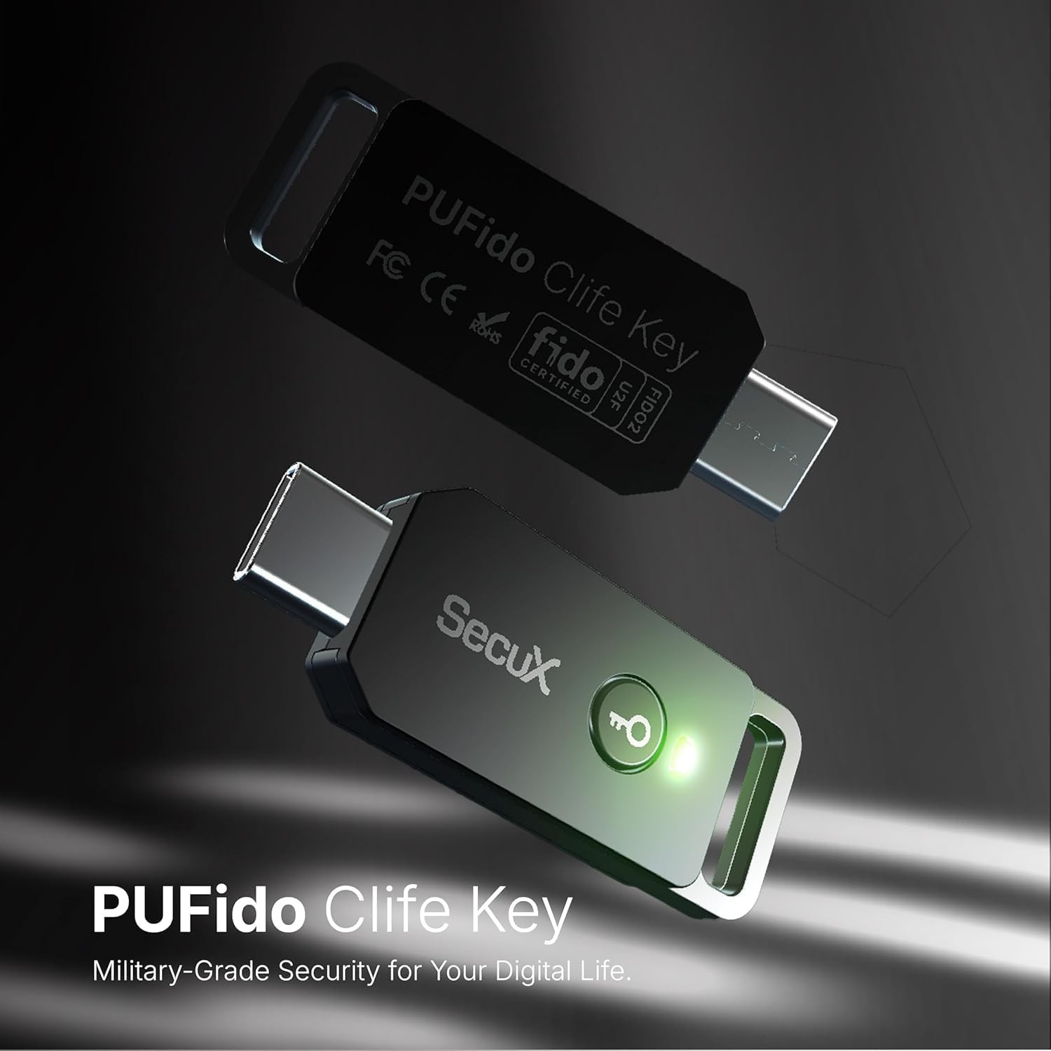 Universal USB-C Security Key with PUF Technology - Enhanced Cyber Protection
