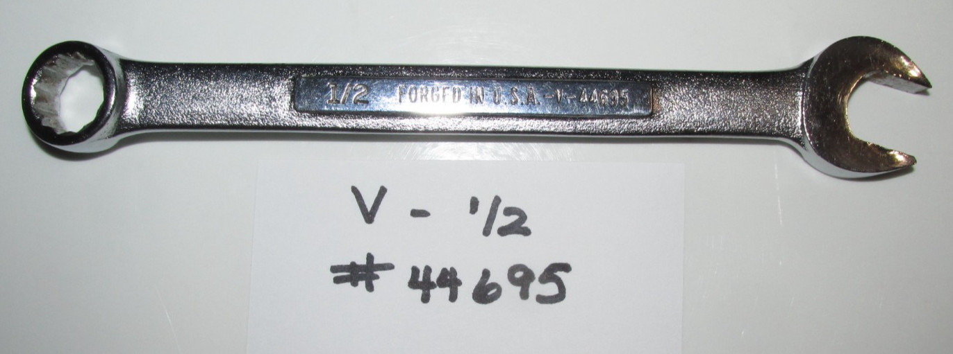 Craftsman Combination SAE 12 Point Wrench V Series 1/2 Inch, #44695