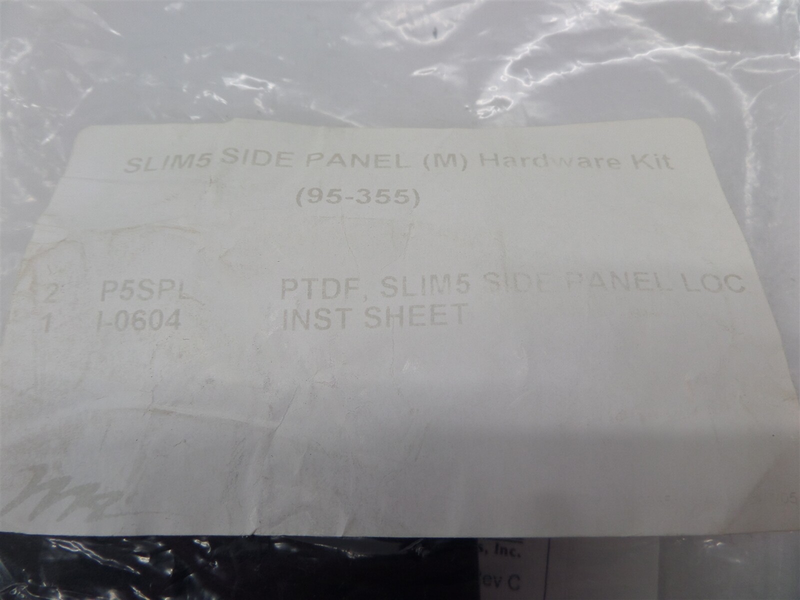 Middle Atlantic 95-355 Slim Side Panel Hardware Kit