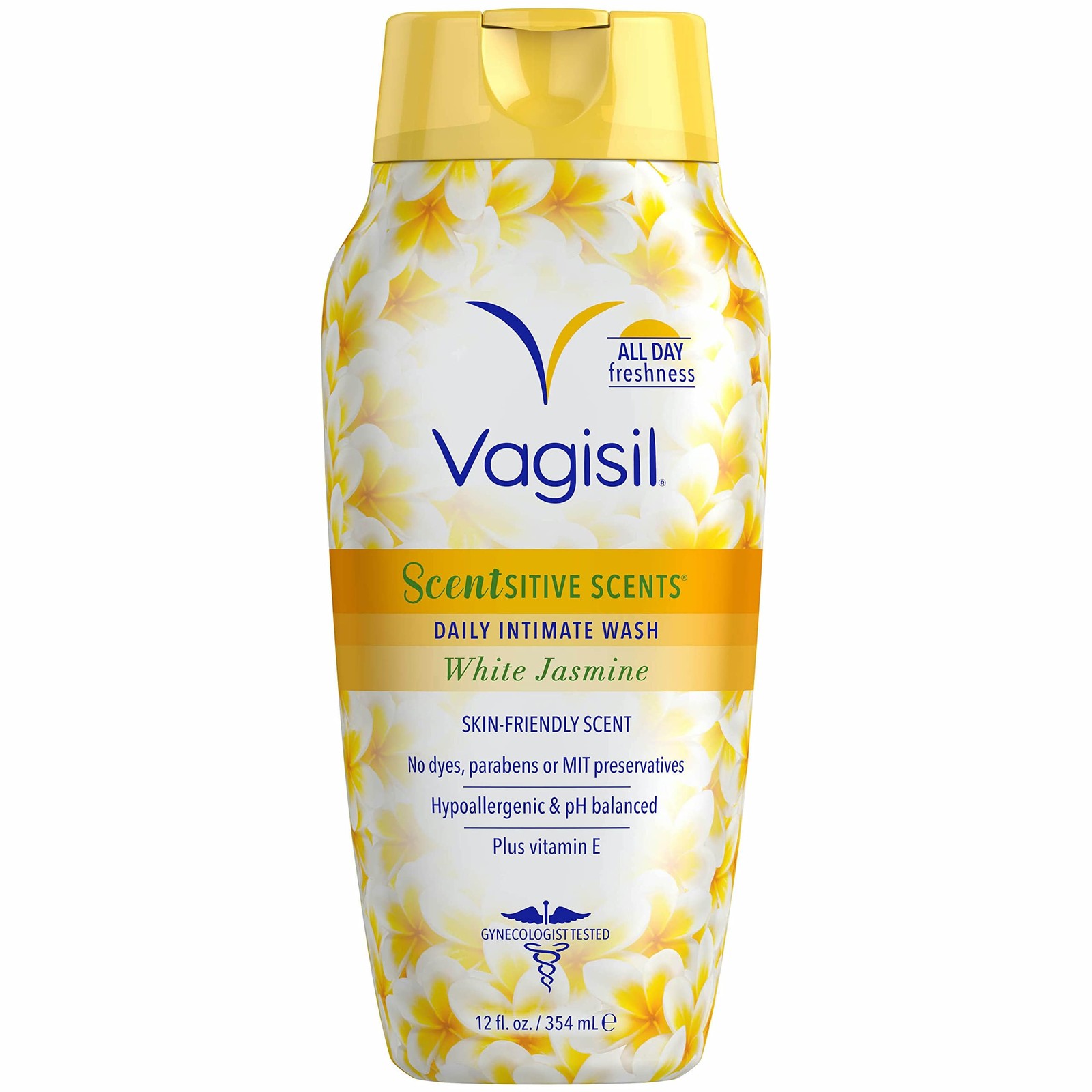Intimate Wash for Women, pH Balanced, Gynecologist Tested, White Jasmine 12 oz