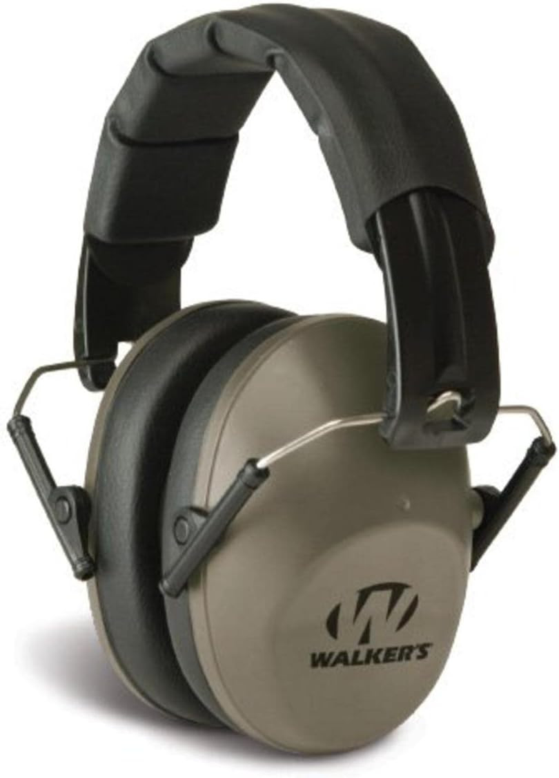 Low Profile Earmuffs 22dB Hearing Protection Lightweight Foldable for Range