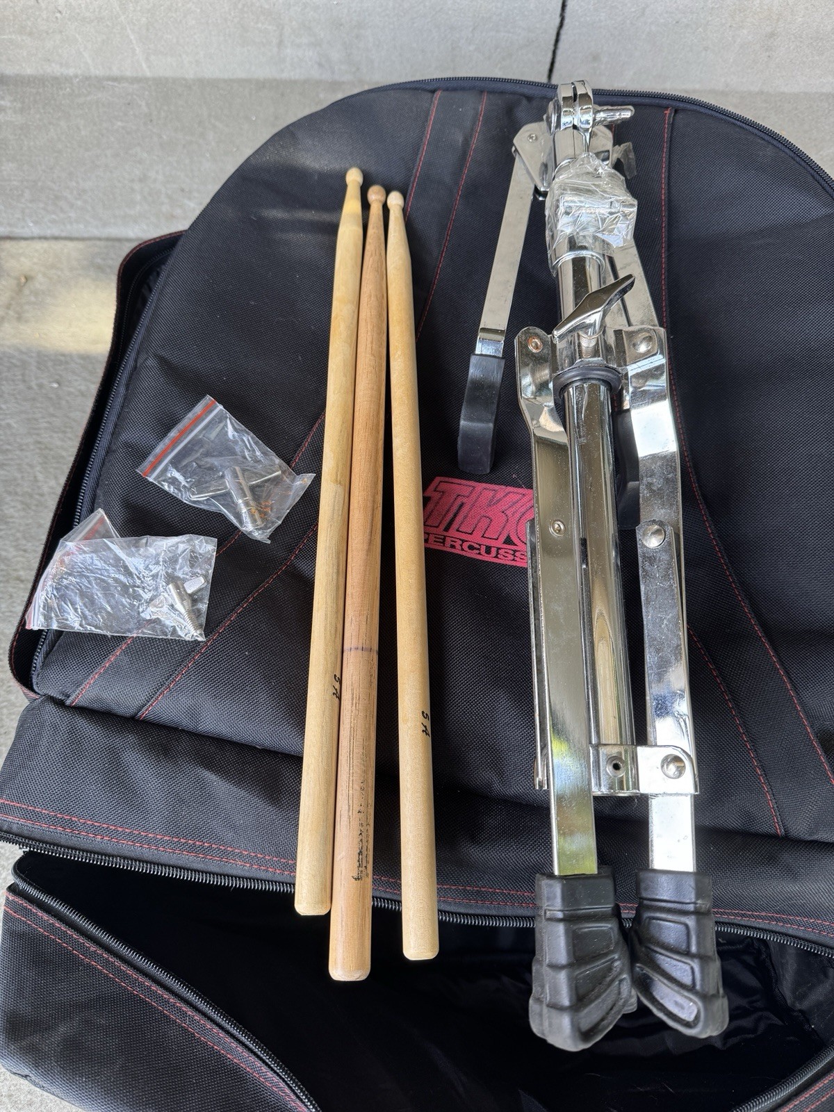 TKO Percussion 14” Snare Drum Kit w/ Backpack, Stand & Sticks