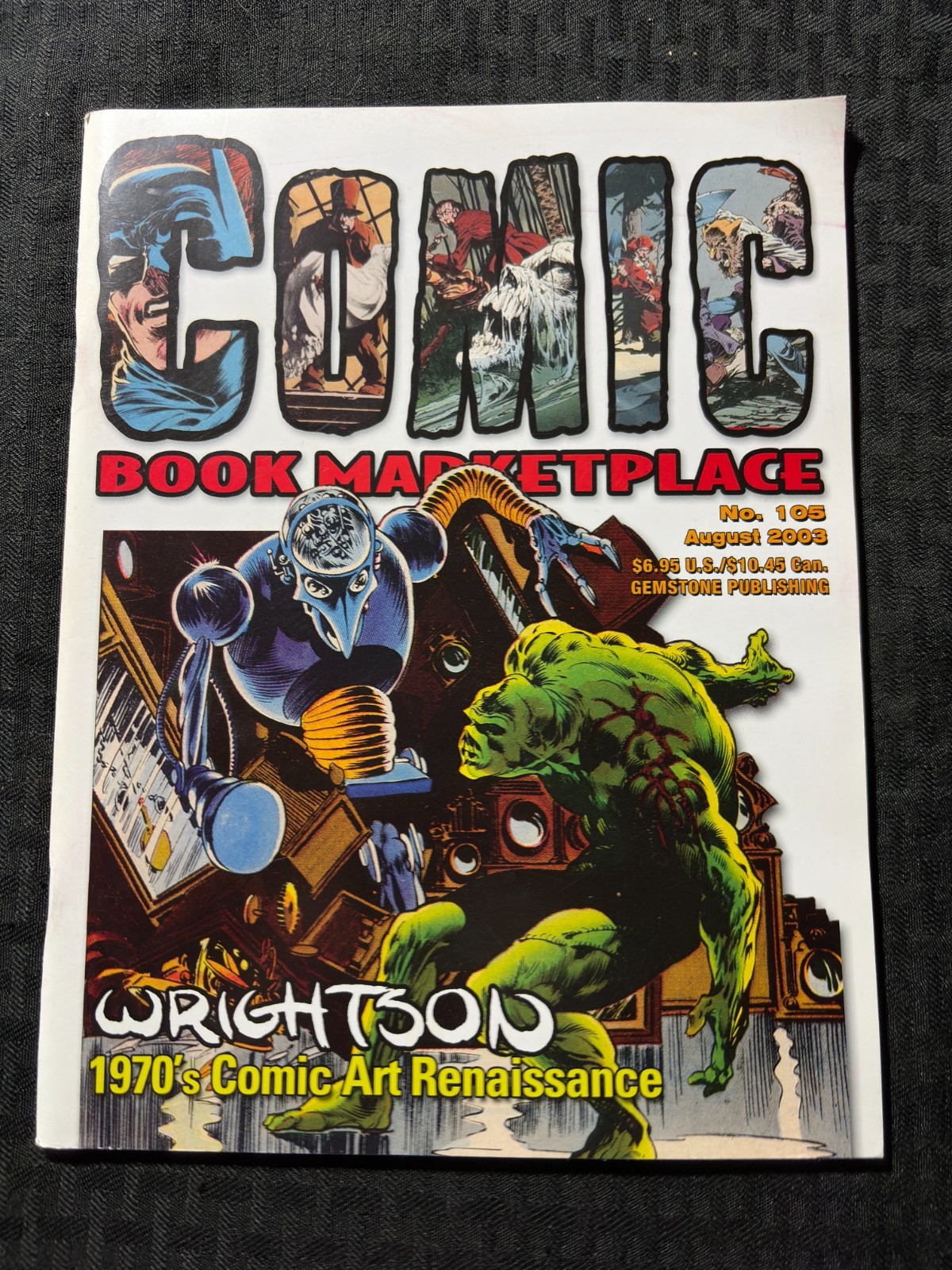 2003 COMIC BOOK MARKETPLACE Magazine #105 FVF 7.0 Bernioe Wrightson