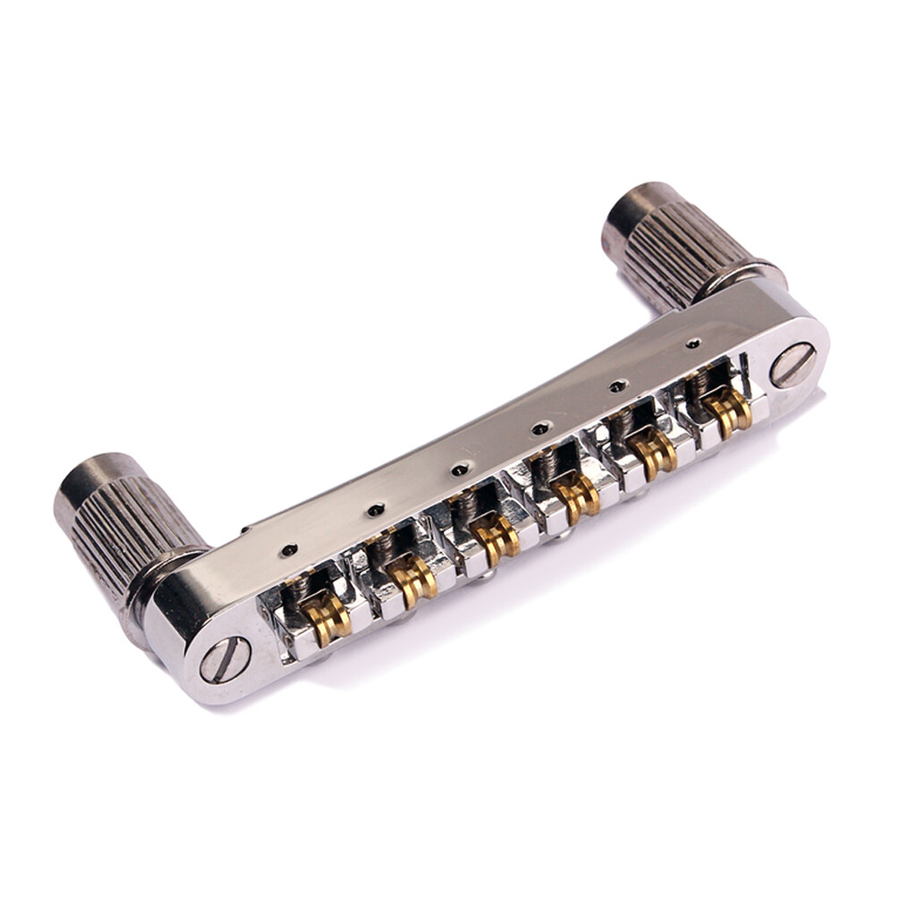 Brass Roller Saddle Guitar Bridge Tailpiece Sets for Les Paul LP SG