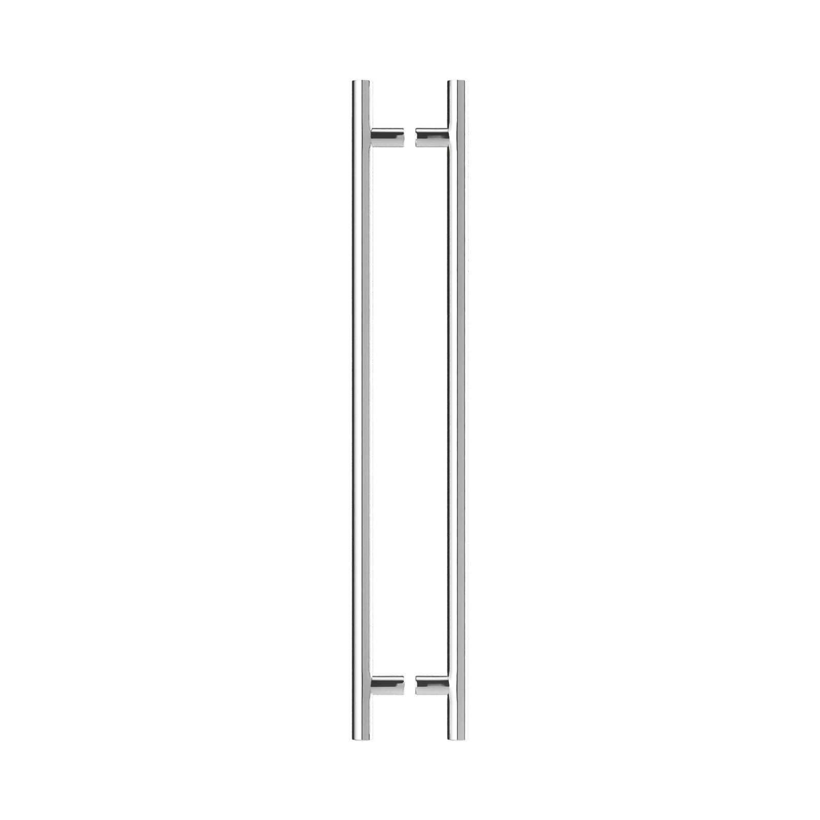 Brixwell 60" Back-to-Back Ladder Pull Handle, Polished Stainless Steel Finish