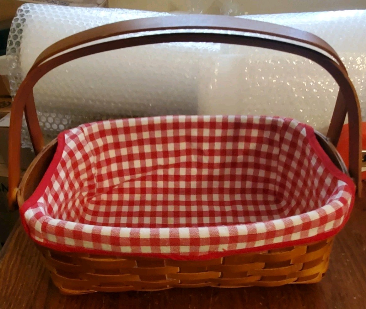 Vintage Heritage Mint Canadian Maple Baskets Duo Handle W Red And...