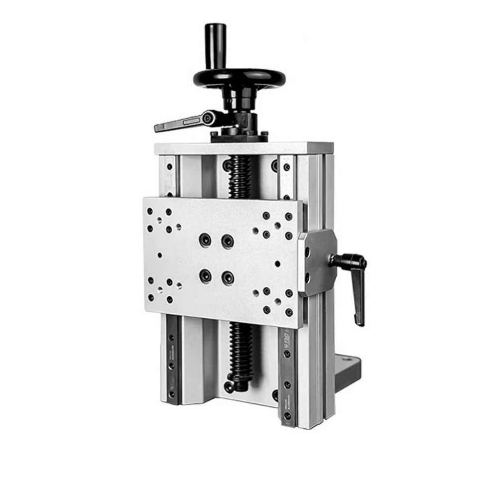 X Manual Adjustment Module | Heavy Load Trapezoidal Screw Dual Linear Guide Rail