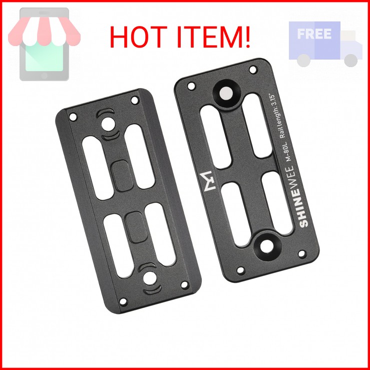 SHINEWEE Arca Dovetail Rail for M-LOK System – Quick-Release Tripod Mount Adapte