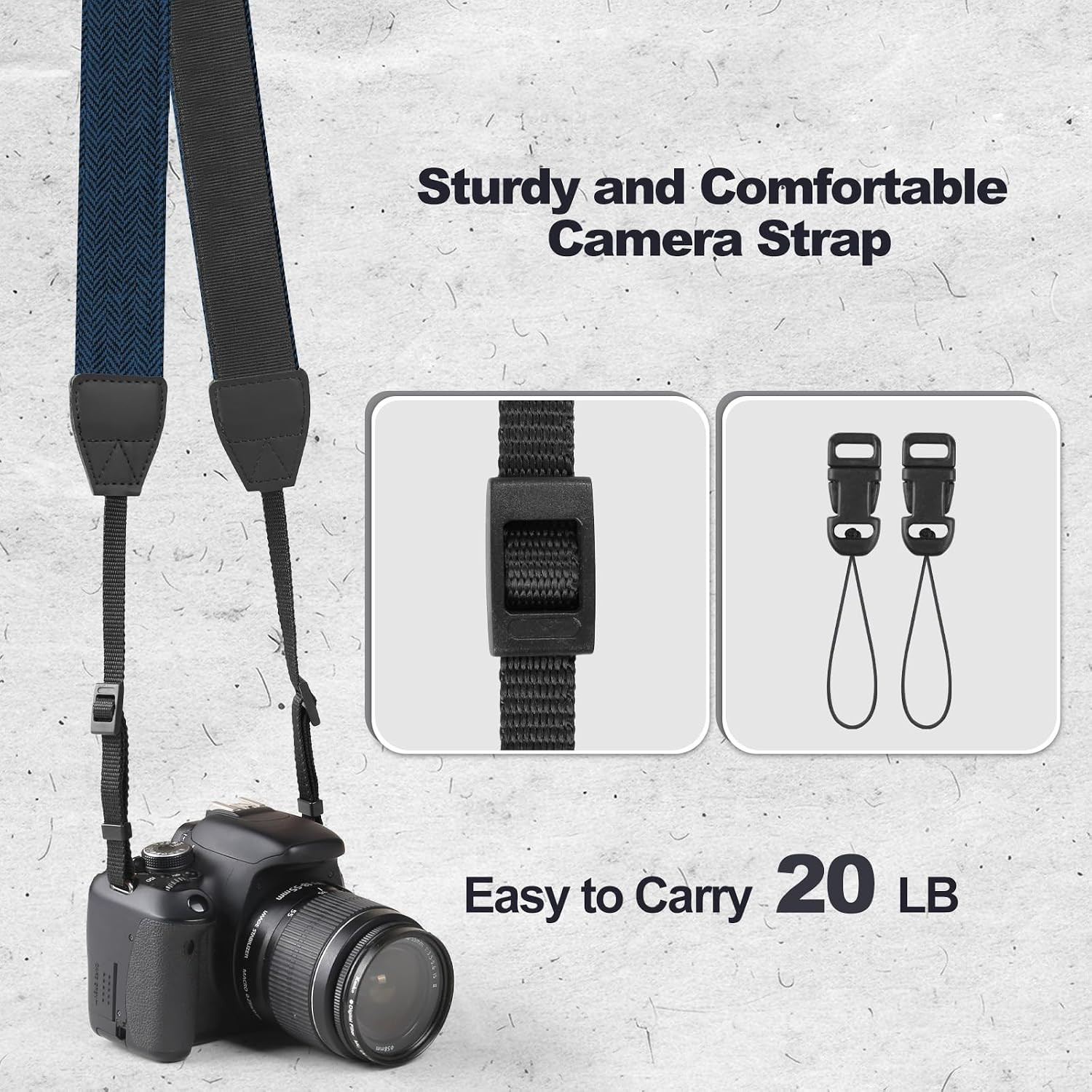 Universal Camera Strap - Camera Neck Strap, Adjustable Shoulder Straps Compatibl