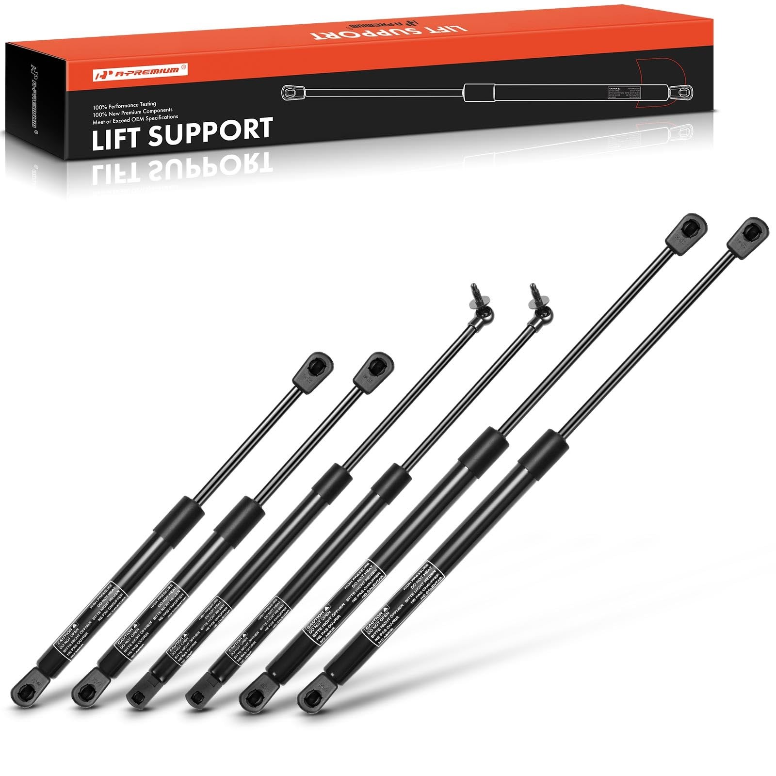 Hood Tailgate Lift Supports for Jeep WJ Grand Cherokee 1999-2004 Set of 6