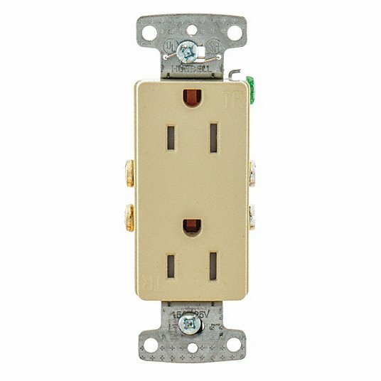 🔴(QTY 10) HOME Select Hubbell RRD15AL DUPLEX Receptacle 15A 125V 5-15R‼️ALMOND