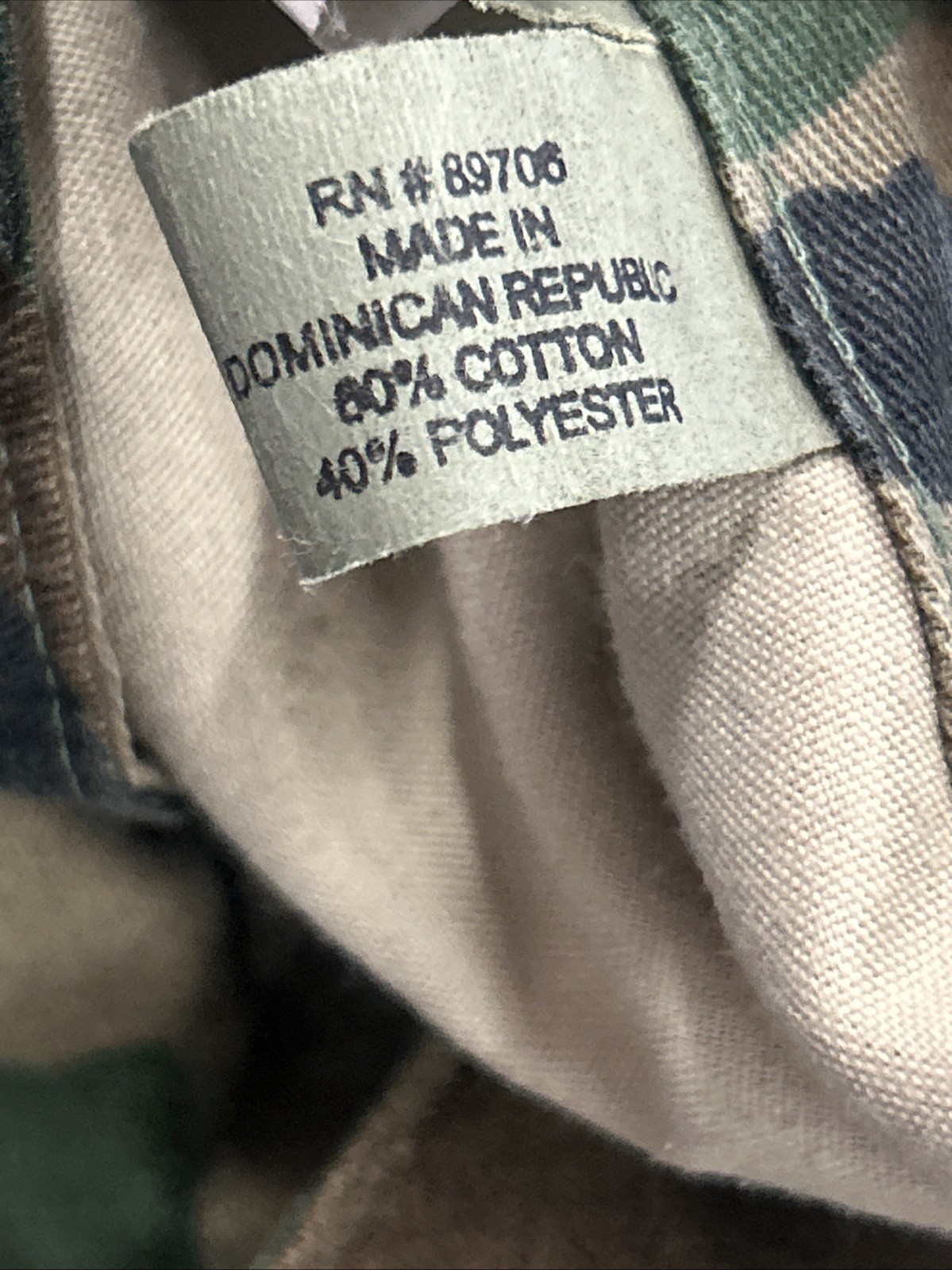Cropped Propper Shorts Woodland Camouflage Camo Button Fly 31” Waist 6” Inseam