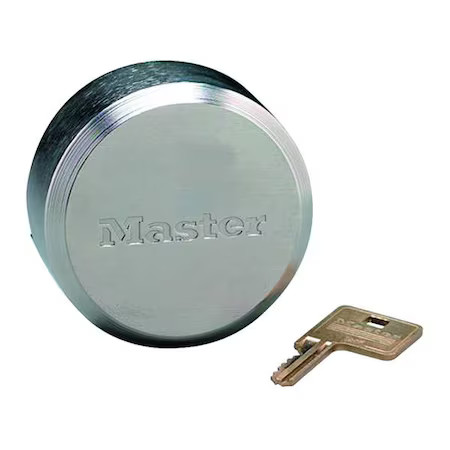 Master Lock 6271Ka Padlock, Keyed Alike, Hidden Shackle, Round Zinc Body, Boron