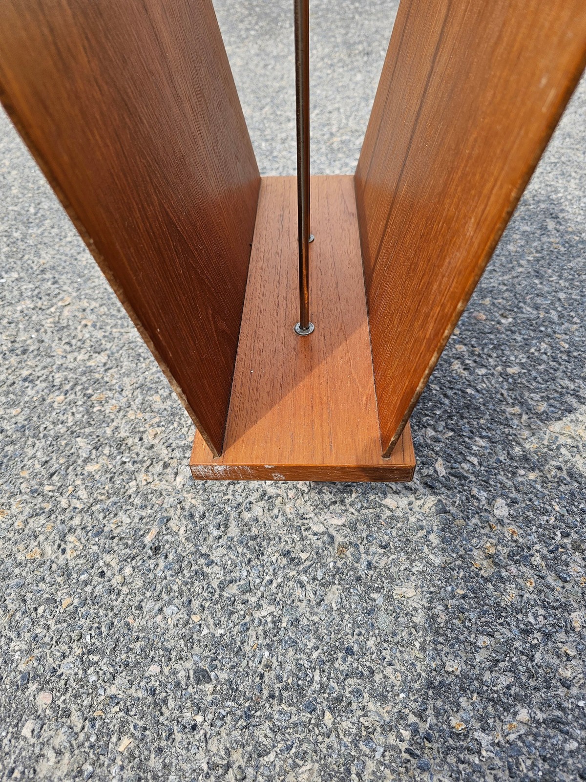 Norwegian Teak Wood Basket - Retro Newspaper Holder from the 1960s