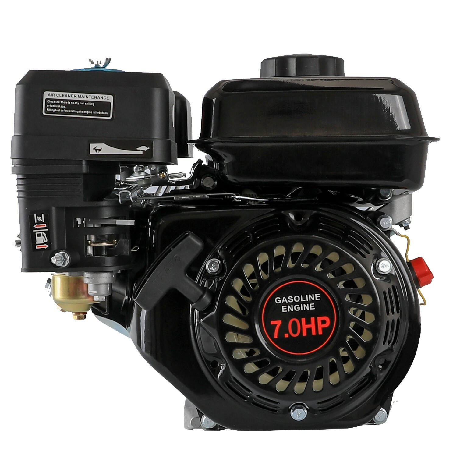 4 Stroke 7HP 210cc OHV Horizontal Shaft Gas Engine Motor Pull Start Go Kart ATV
