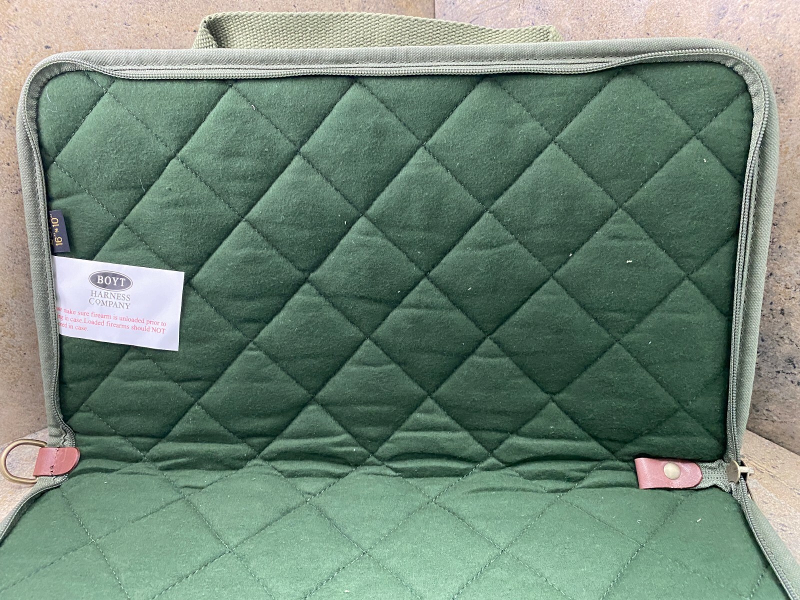 Boyt Harness Rectangular Handgun Case 16"x10" OD Green PP66 0PP660009