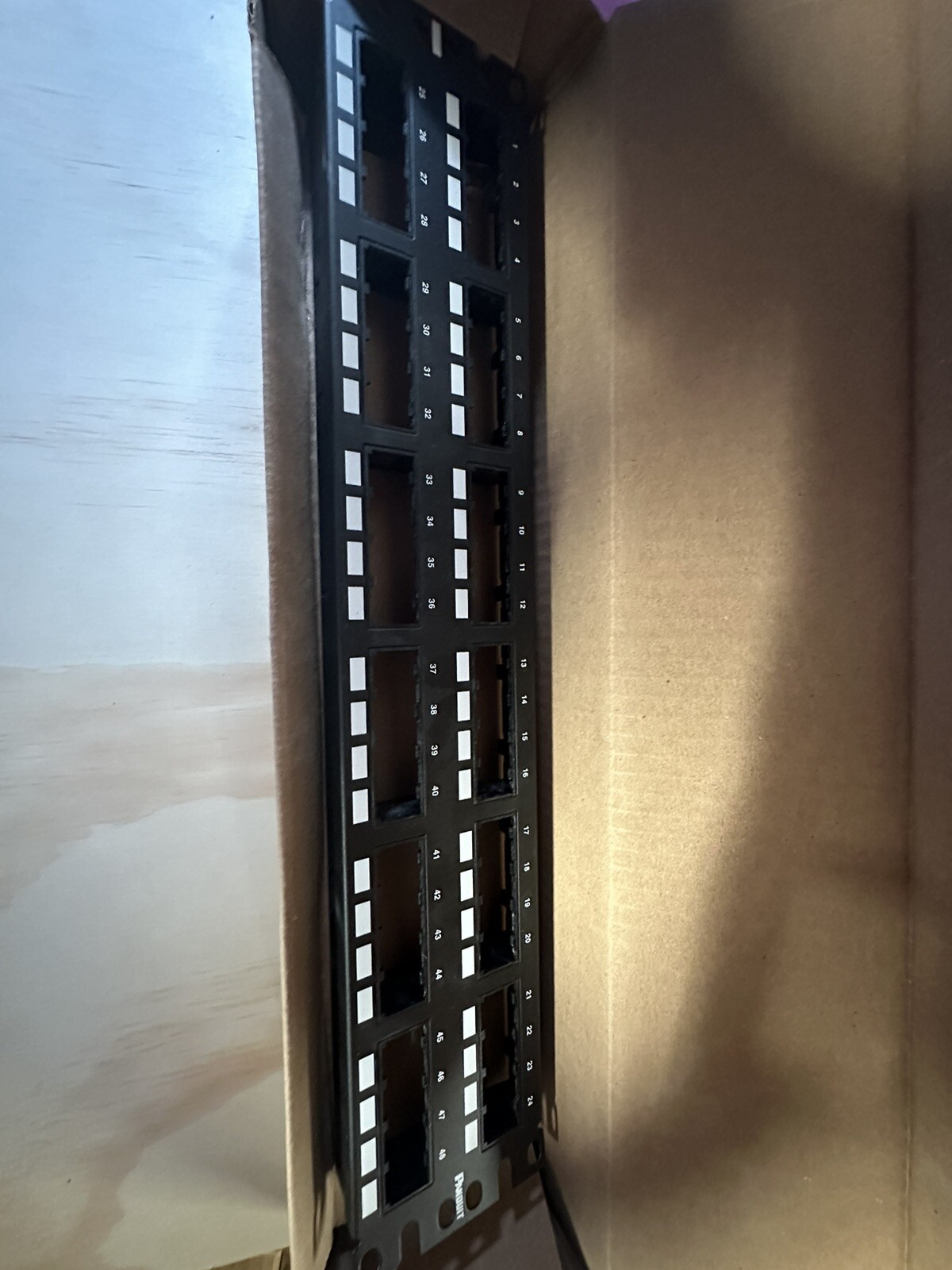 Panduit CPP48FMWBLY 48-Port Flush Mount Patch Panel