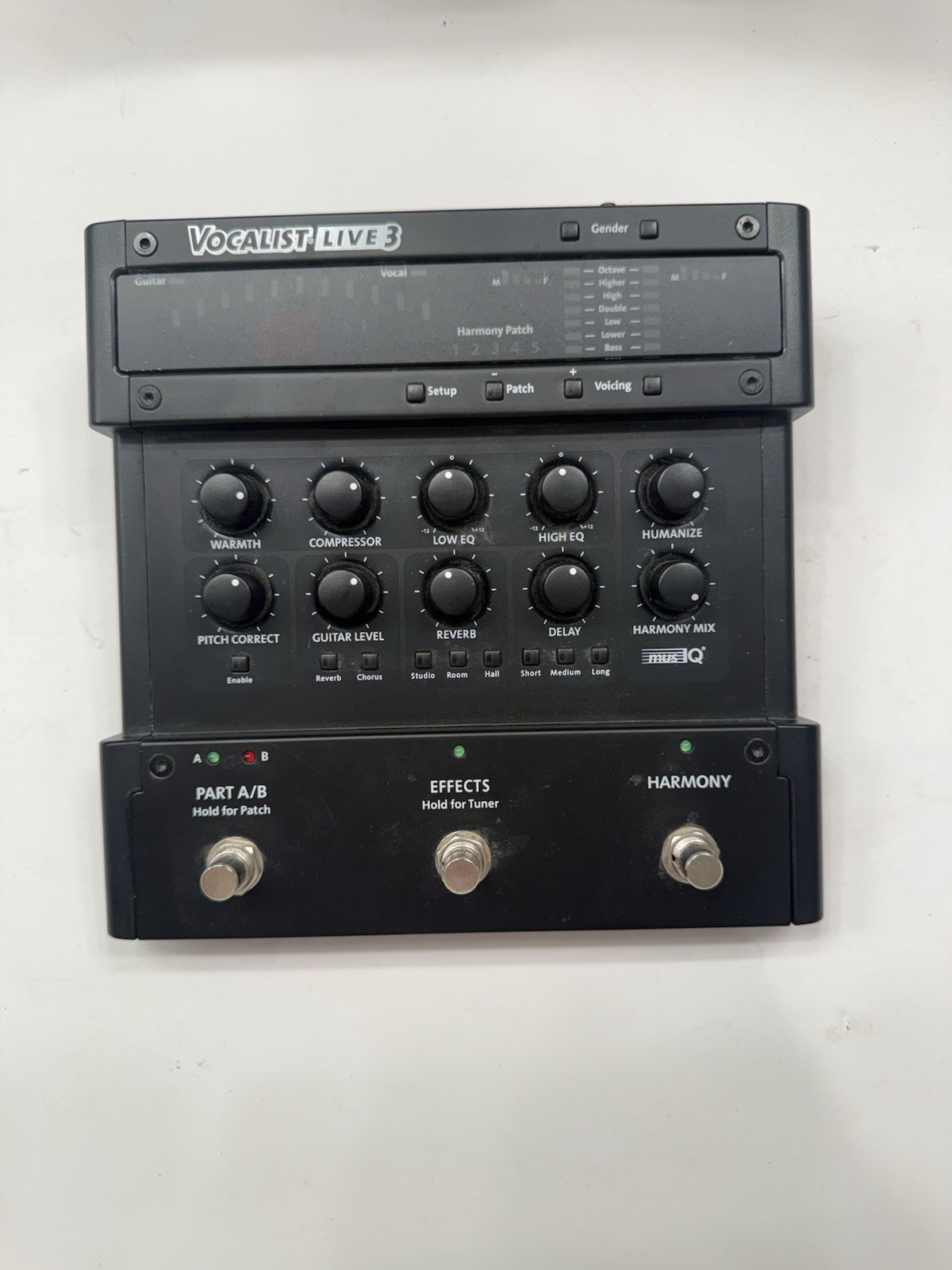 Digitech Vocalist Live 3 Vocal Multi Effects Processor Pedal + Power Supply