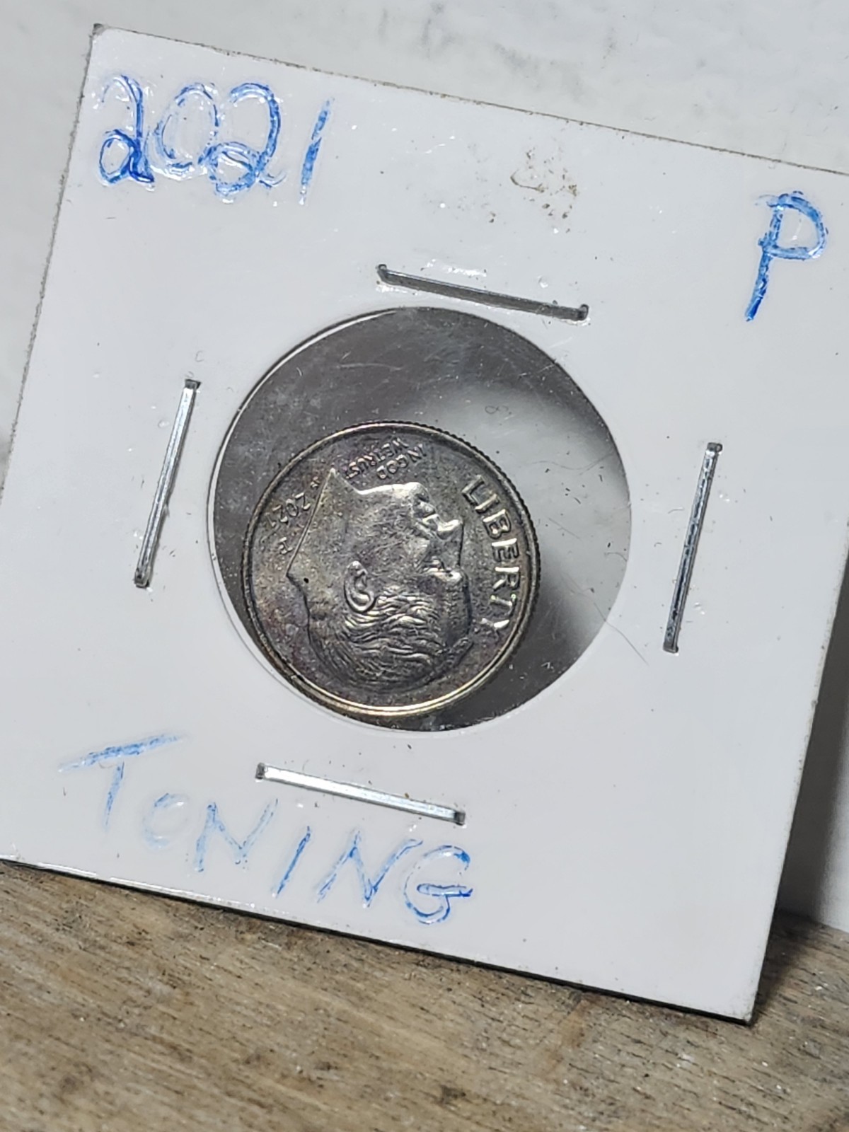 2021 Dime .Nice Toing On TheReverse.Circulated.