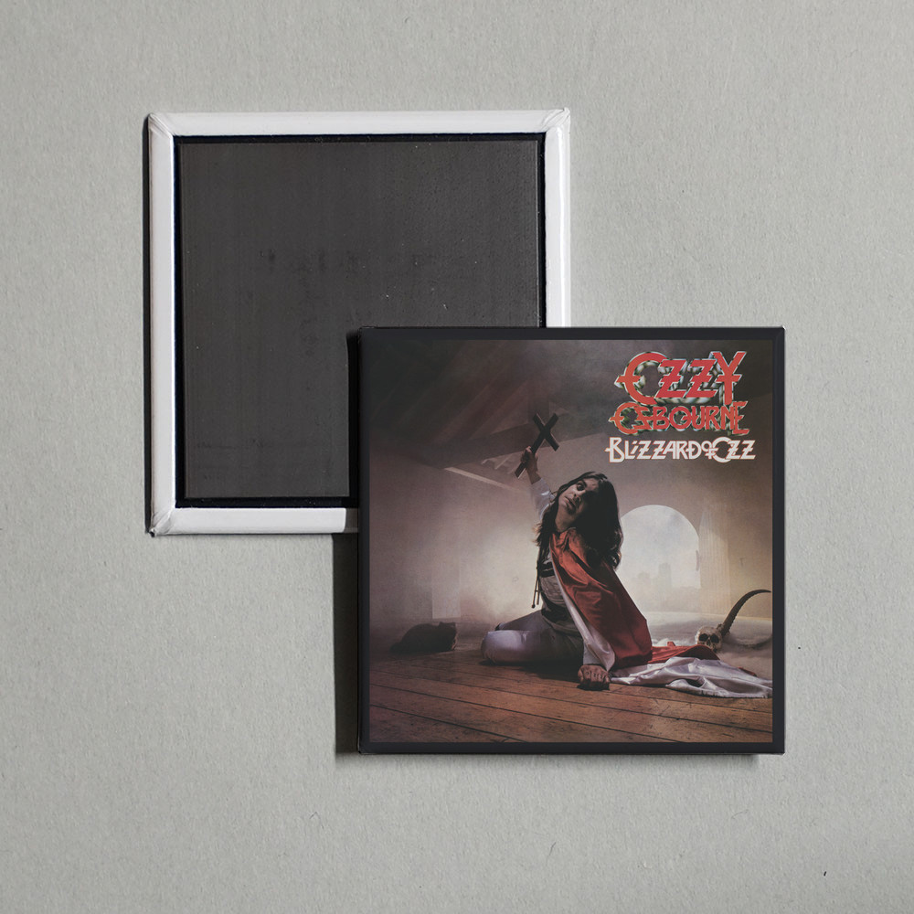 Ozzy Osbourne - Blizzard Of Ozz (40th Anniversa Album Cover Locker Fridge Magnet
