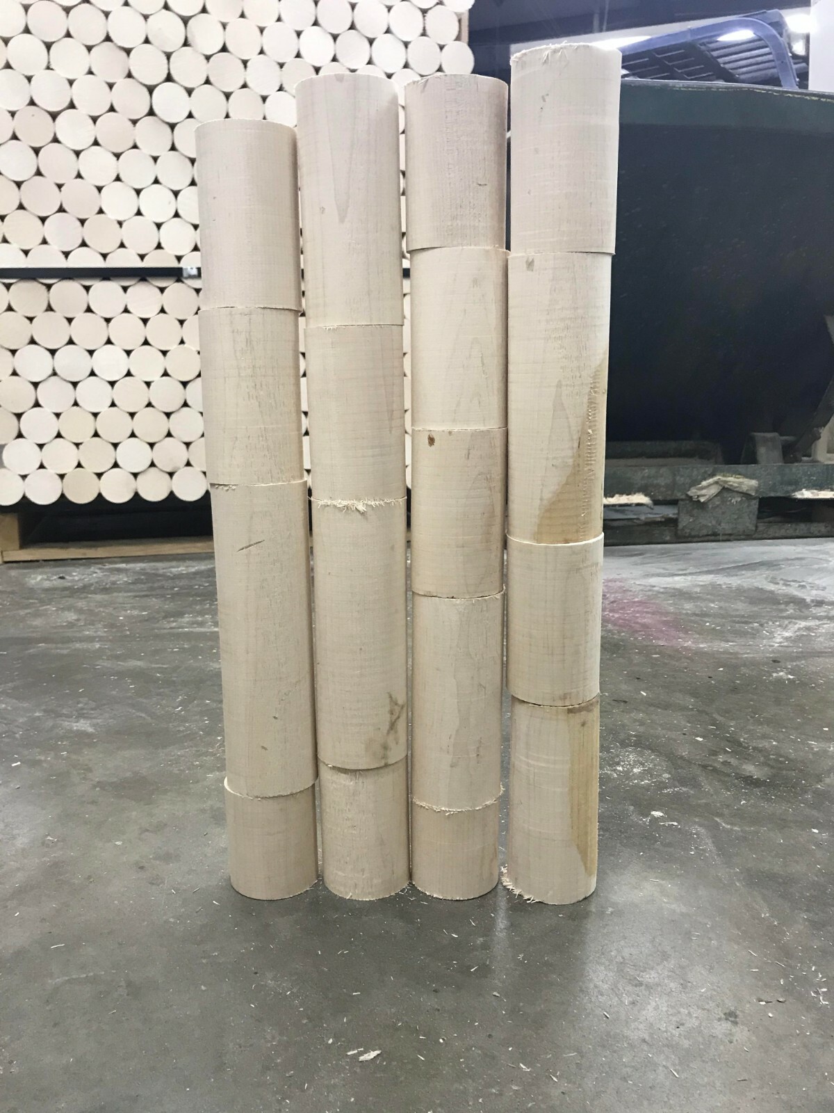 90+" TOTAL *QUALITY* 3" Hard/Silver Maple Dowel Woodworking/Craft Dowel Ends