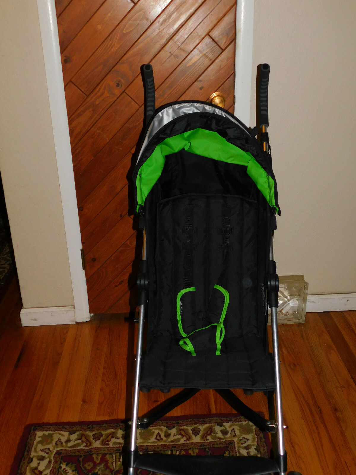 Summer Infant 3D Lite Convenience Stroller, Black / Green - Used Condition