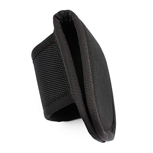 Open Top Compact Light Pouch for Duty Belt, D Cell Flashlight Black