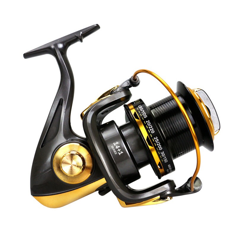 11000 Serie High Speed Saltwater Metal Spinning Fishing Reel Large Sea Fish Reel