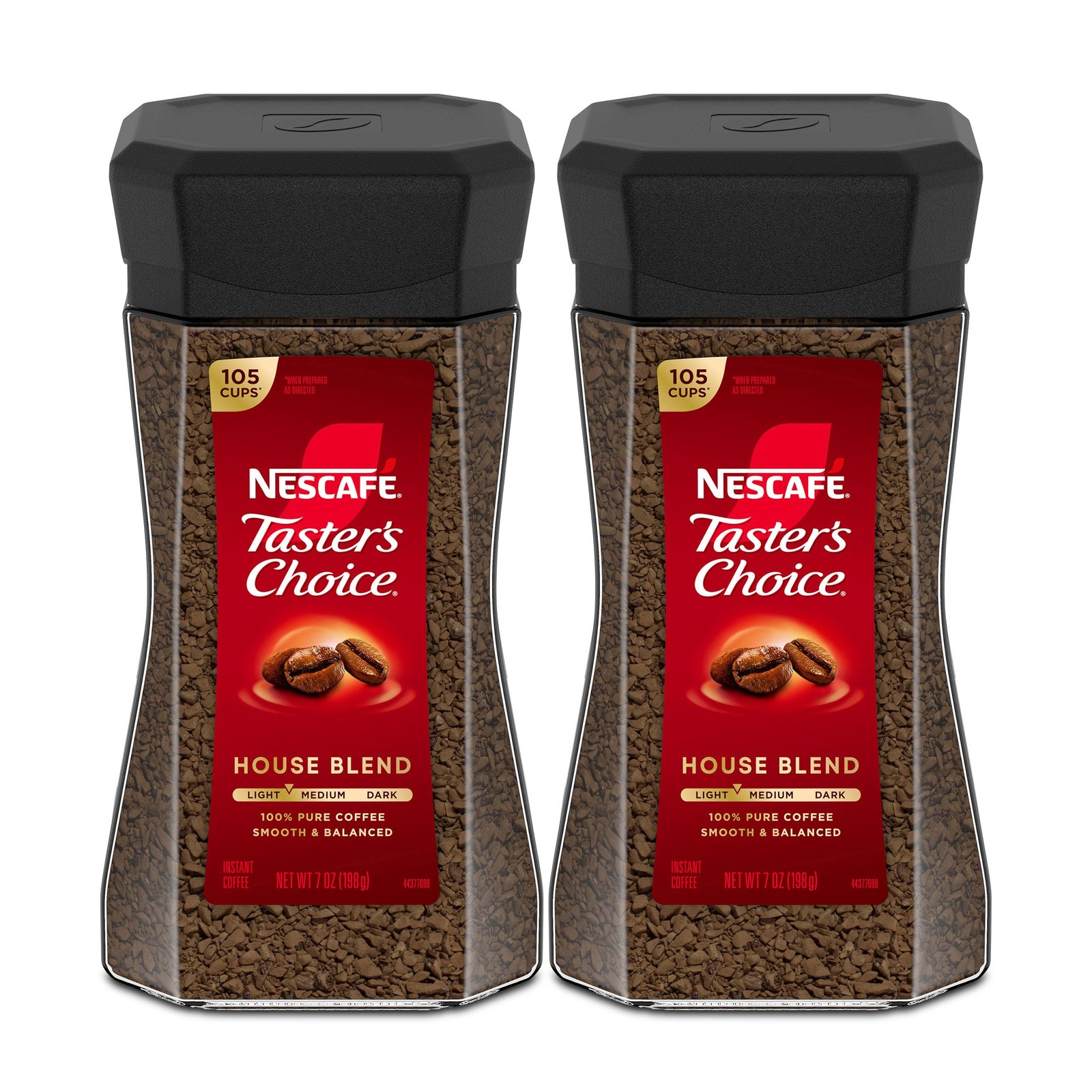NESCAFÉ Taster's Choice Instant Coffee, Light 7 Ounce (Pack of 2), Brown