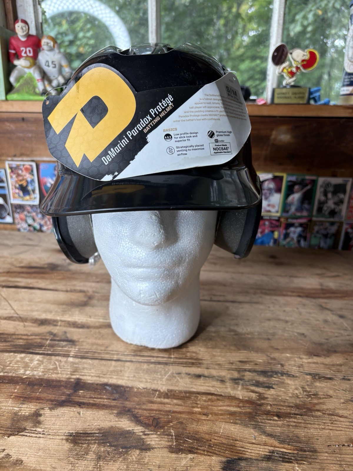 PARADOX PROTEGE BATTING HELMET - Small - New 6 3/8” - 7-1/8” black baseball