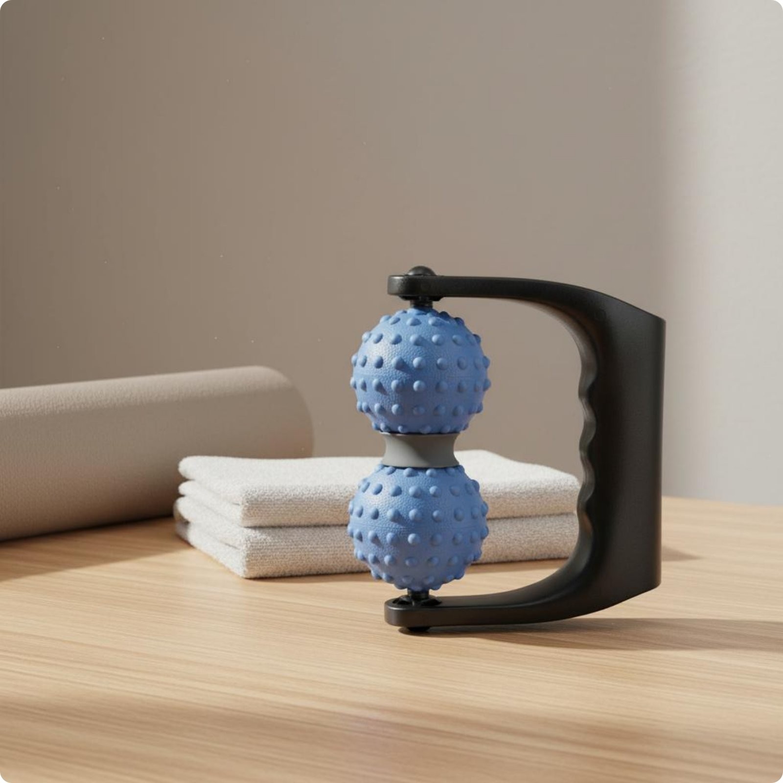 Double Ball Massager Portable Textured Muscle Massager Long-Lasting