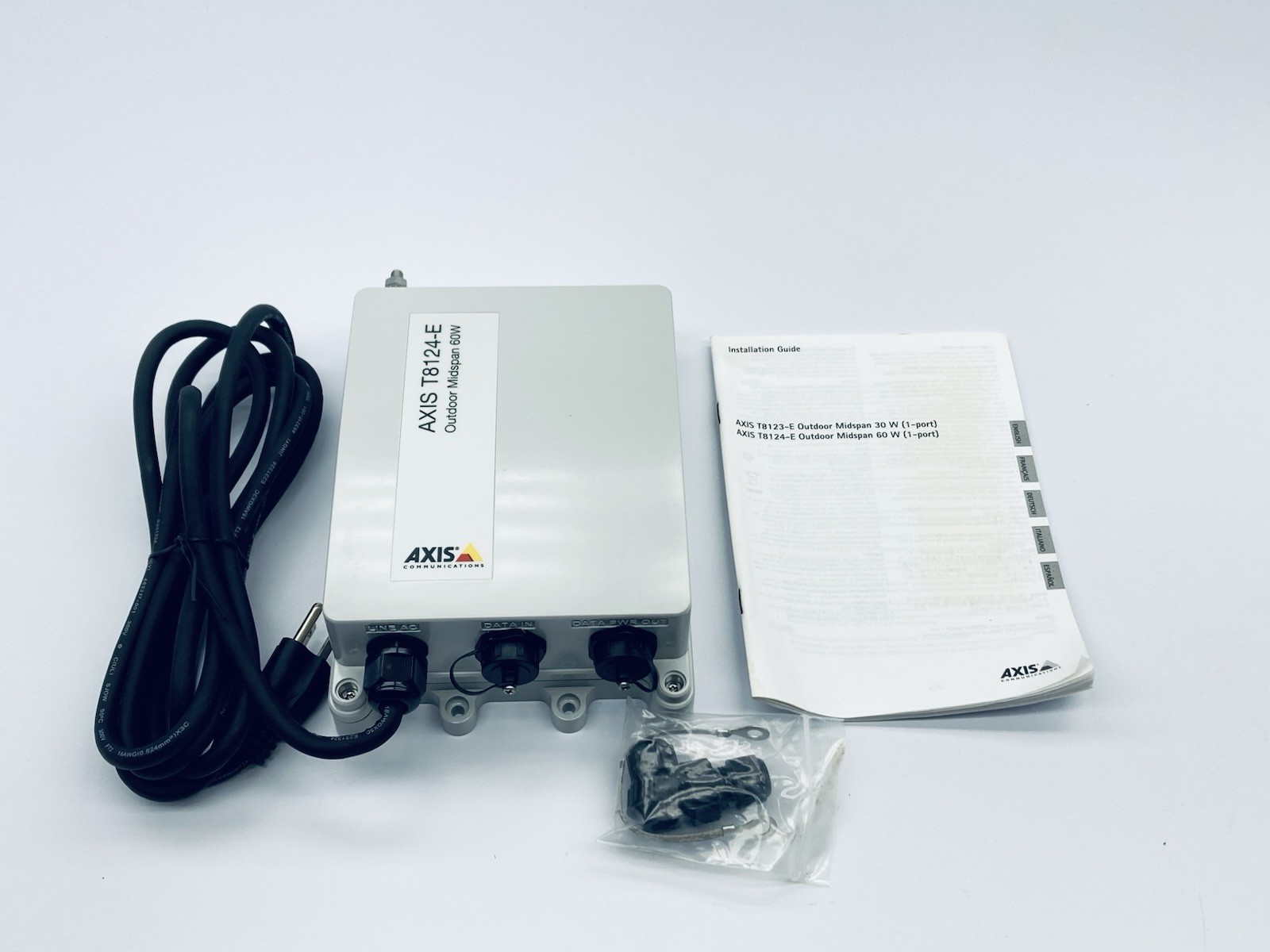 AXIS COMMUNICATIONS T8124-E Outdoor Midspan 60W 100-240V 50/60Hz 2A