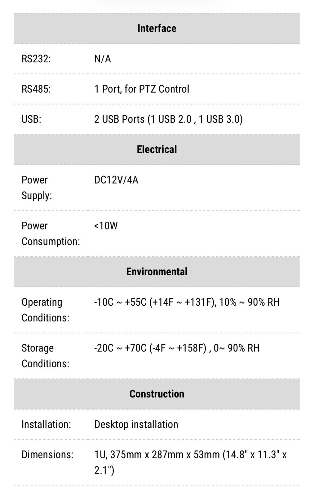 IC Realtime HDVR-MX0808-1U4K-AI1 Seagate 4TB