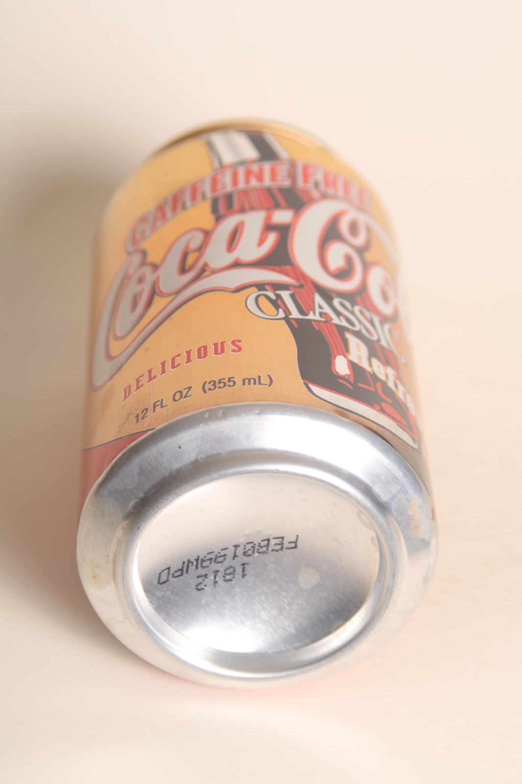 Caffeine Free Coca-Coke soda can