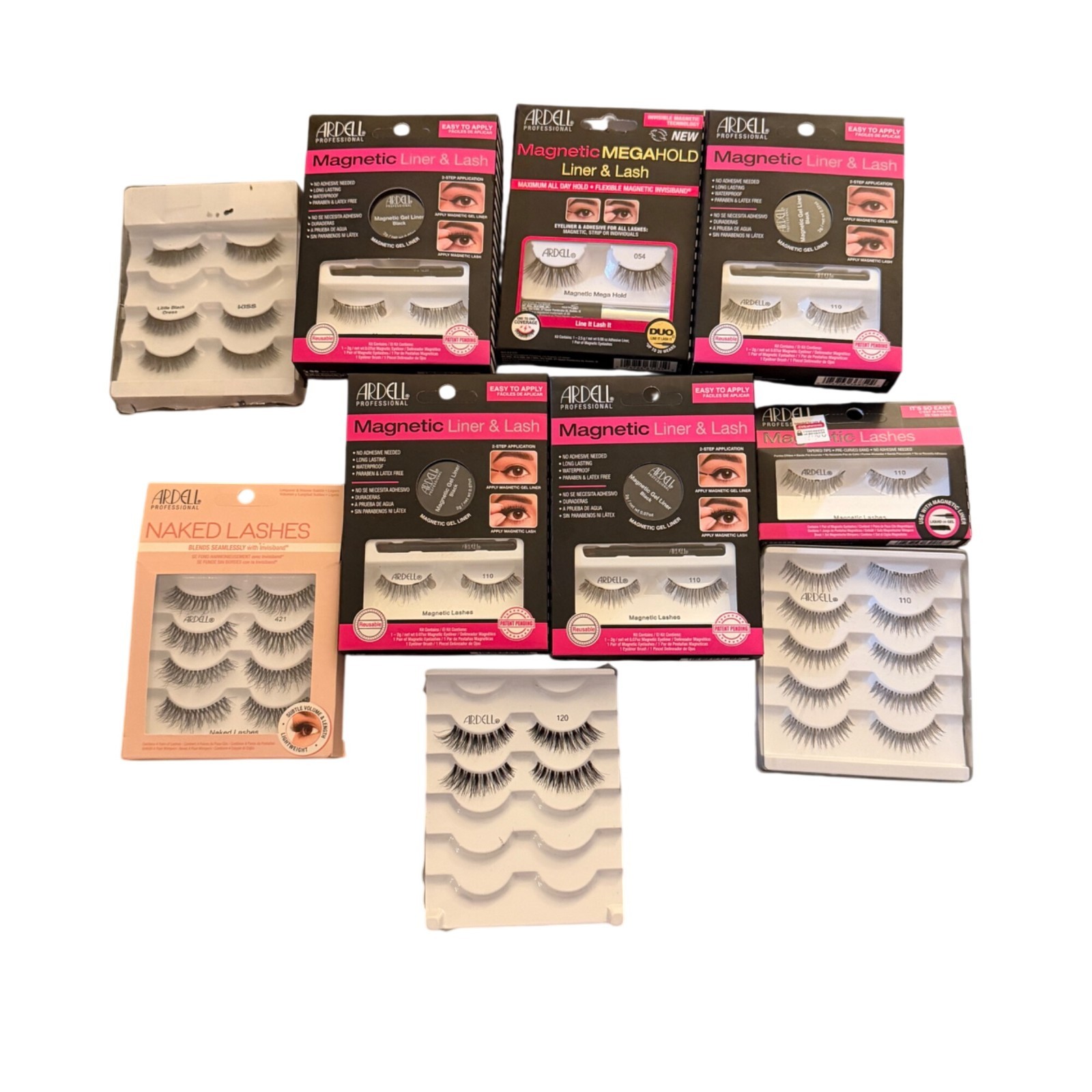 Ardell Professional Magnetic Liner & Lash Set + Naked Lashes Easy To Apply Varie