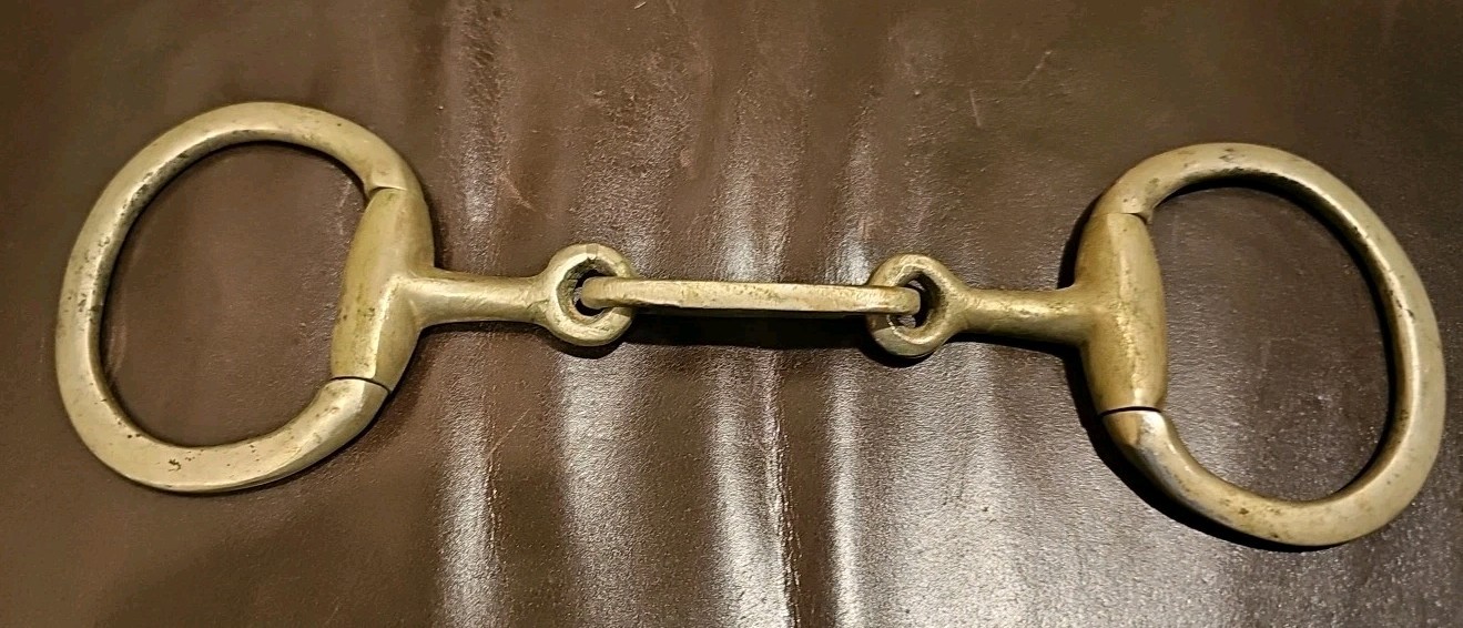 Dr. Bristol Used Egg Butt Snaffle. 4 3/4" Mouth English Bit