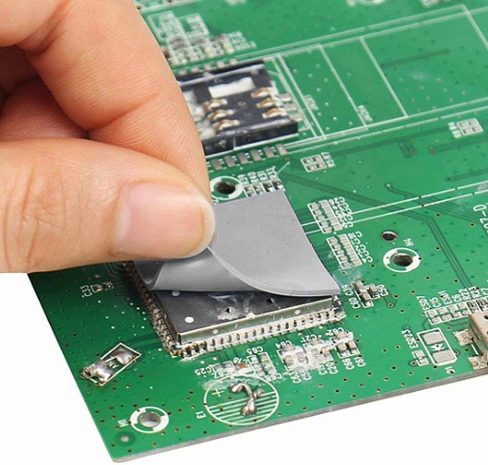 3 Pack Thermal Pads 100x100mm 0.5 1 1.5mm High Conductivity for CPU GPU Heatsink