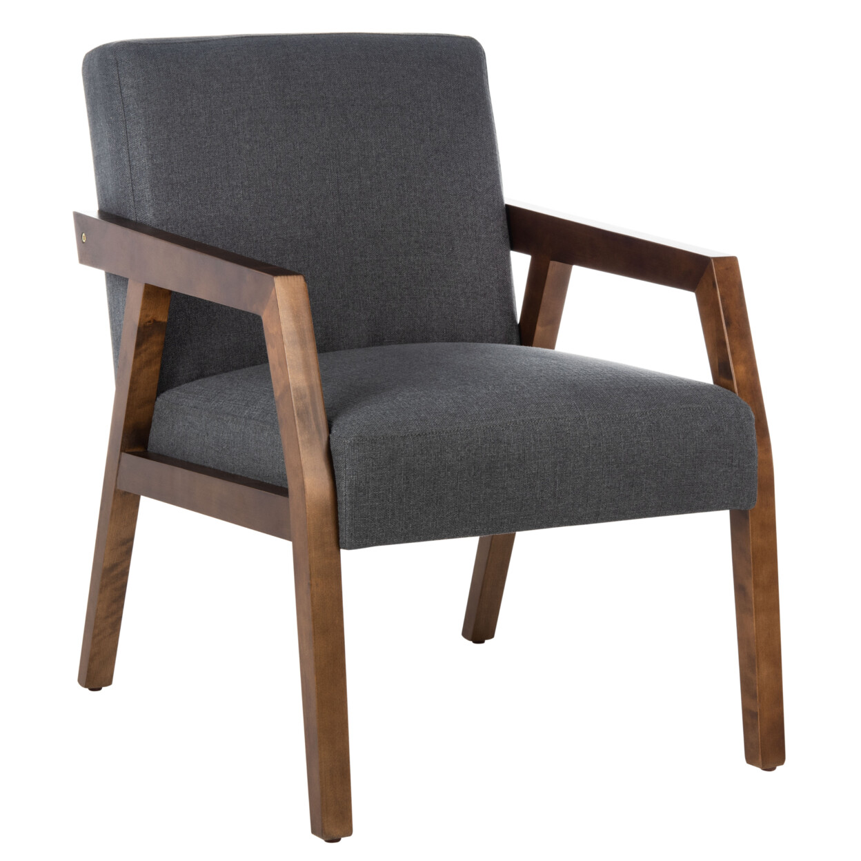 SAFAVIEH Olyvar Arm Chair | Dark Grey |