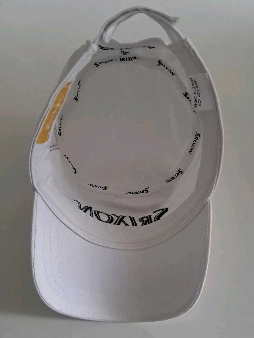 Srixon Cadet Hat Rare Design Golf Hat Cap Adjustable Strap, White, ZStar