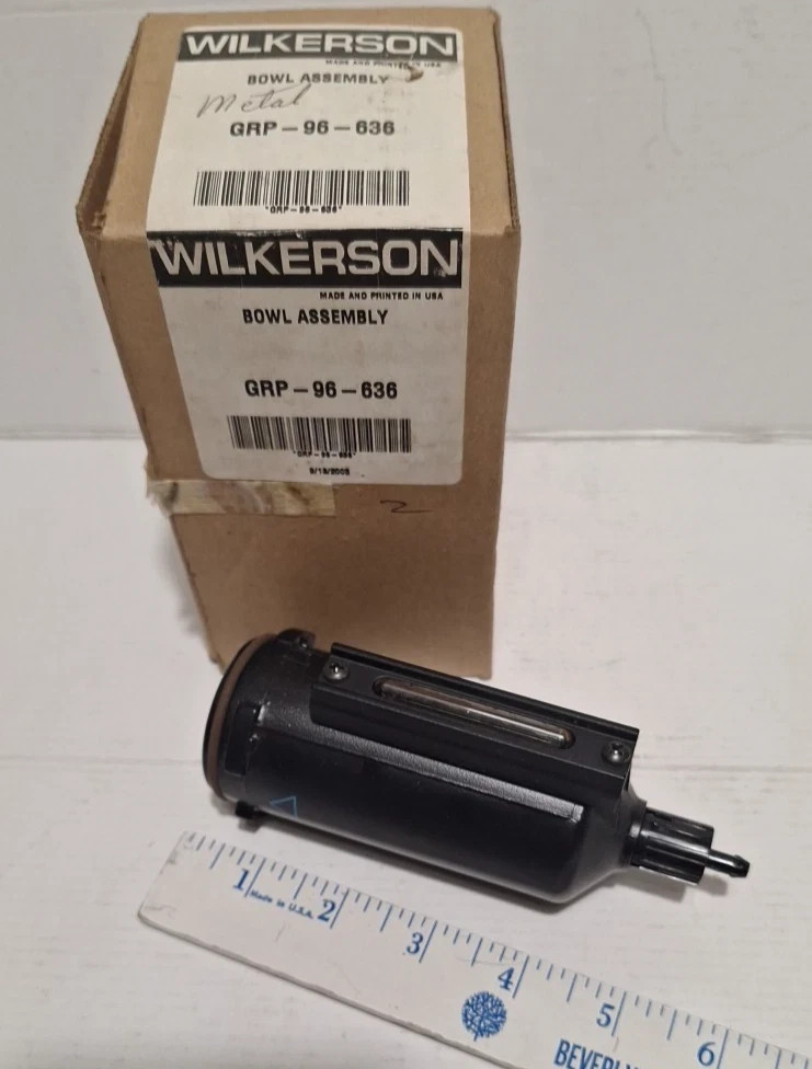 Wilkerson Grp-96-636 Metal Bowl W/Manual Drain And Sight