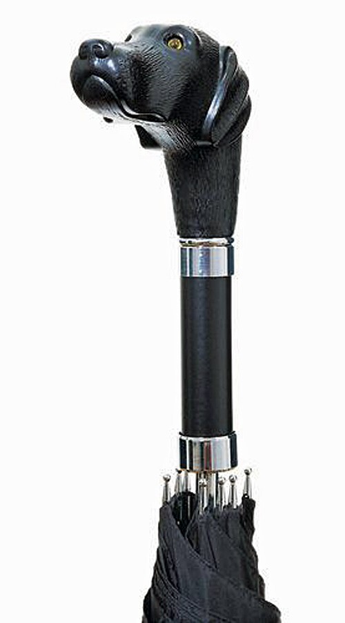BLACK LABRADOR RETRIEVER STICK UMBRELLA