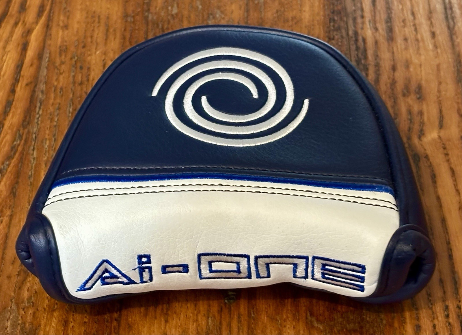 New Odyssey Ai ONE Mid Mallet Putter Cover Headcover Golf Club Blue White OEM