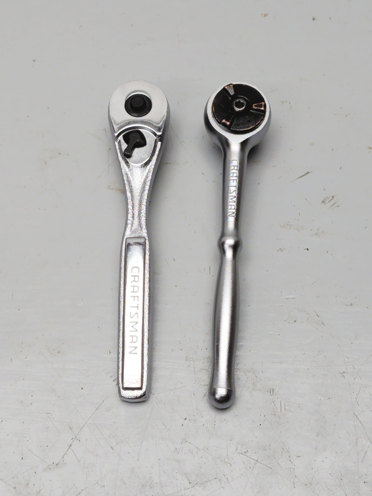 VINTAGE CRAFTSMAN 1/4" Dr VN-43174 TEAR DROP RATCHET, 2PC MADE In USA