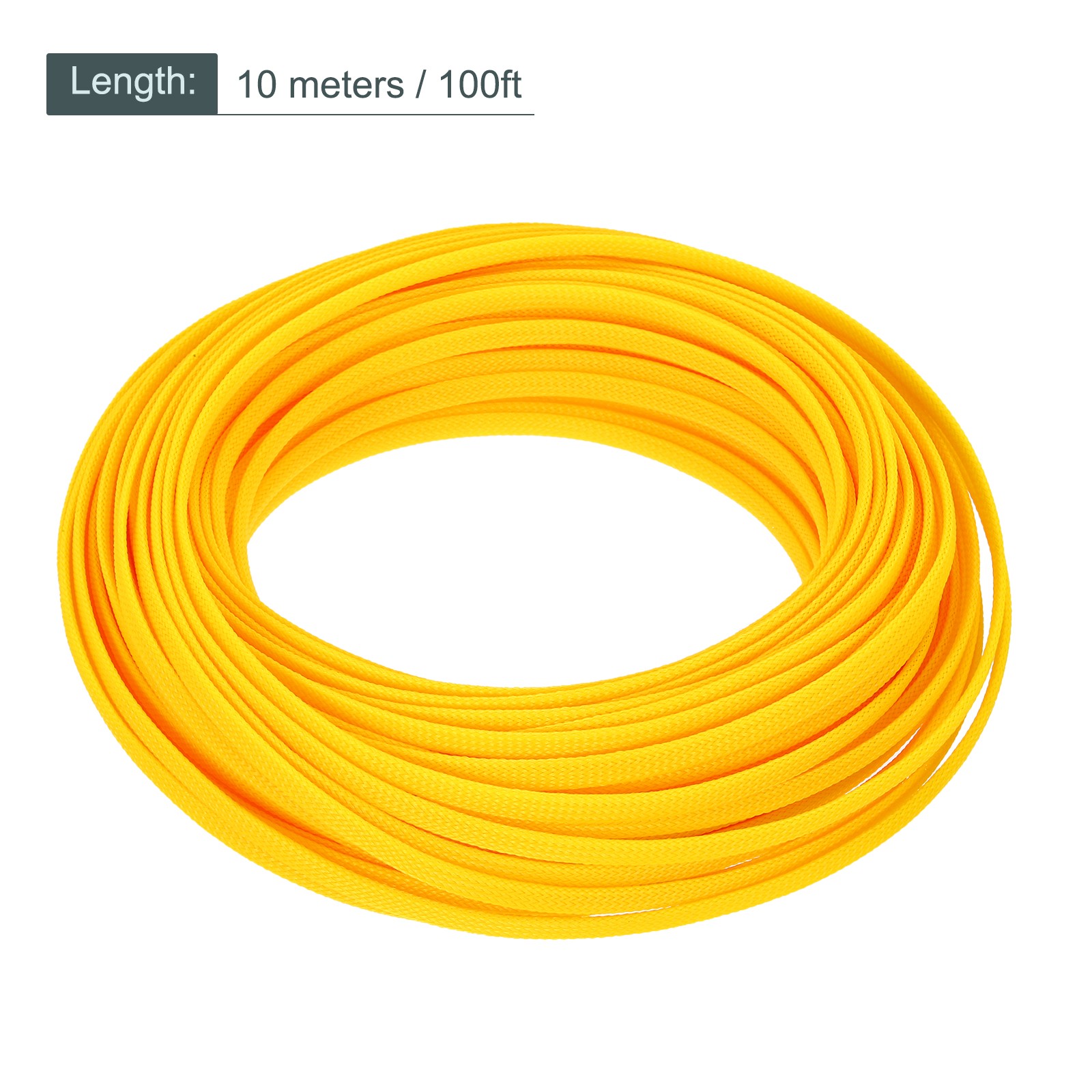 Expandable Sleeving 1/4-inch 100ft Cable Sleeve Yellow