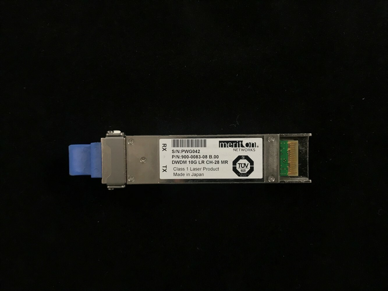 Meriton 900-0083-08 FIM31060/204W28 XFP 10GB 1554.94nm CH28 DWDM 80km