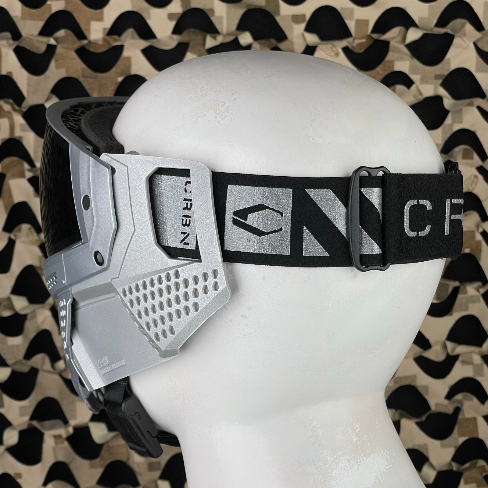 NEW Carbon CRBN Zero GRX Paintball Mask (More Coverage) - ELMT Silver
