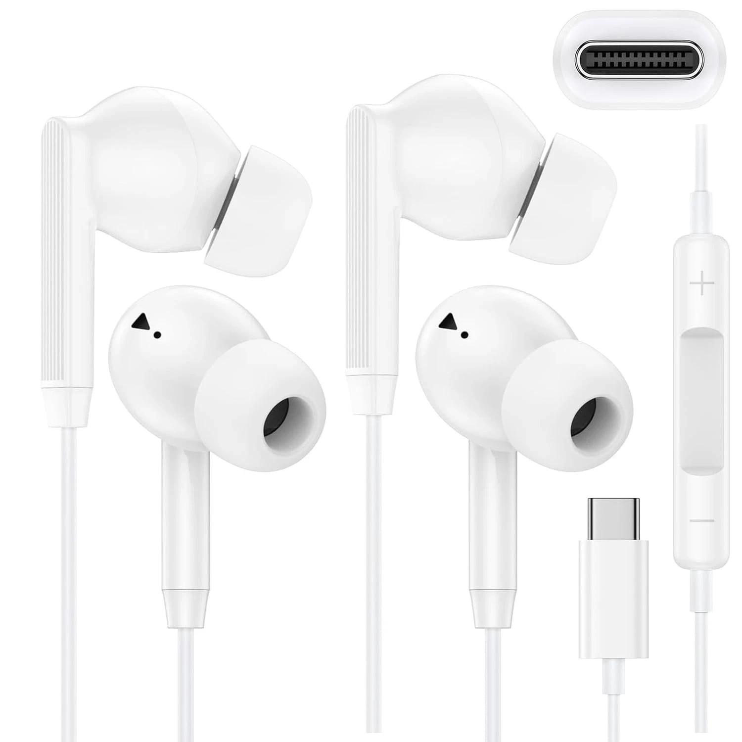 Earbuds Wired for Iphone 17 Pro Max 17Pro Air Pods 16E 16 16Pro 15 Plus, USB C H