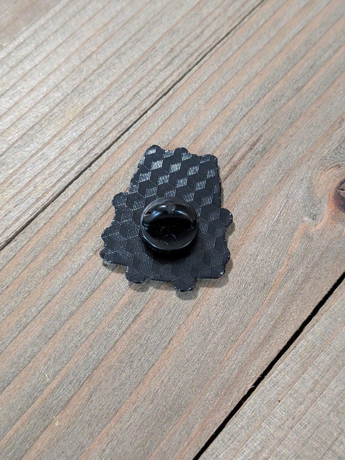 Angry Tiki Head Enamel Pin