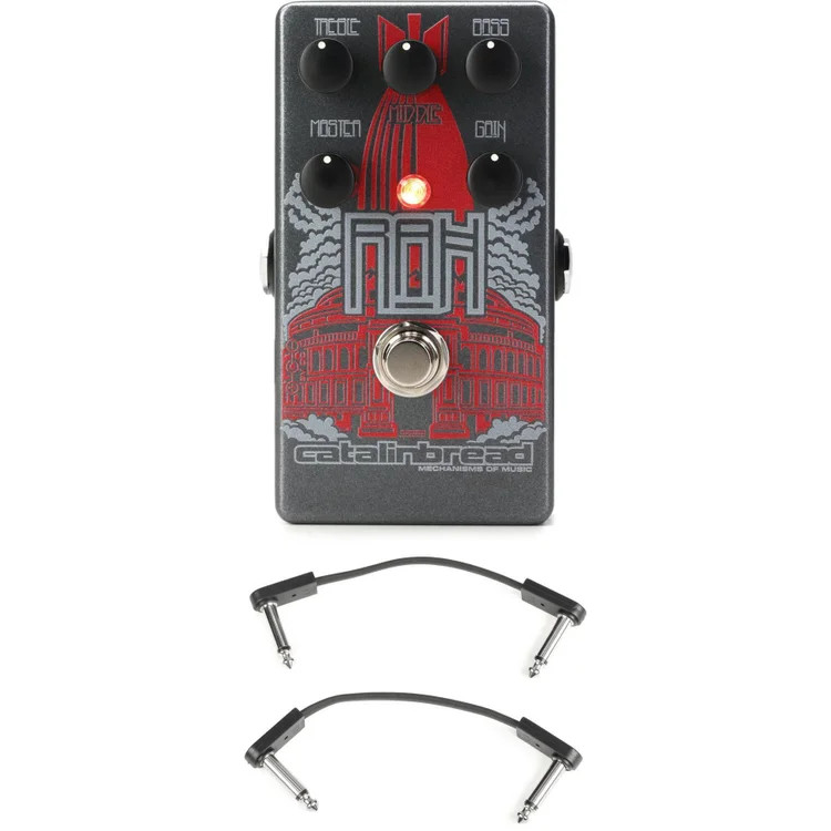 Catalinbread RAH (Royal Albert Hall) Overdrive Pedal with EBS Patch Cables